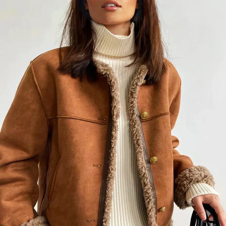 Lila - Shearling Jacke