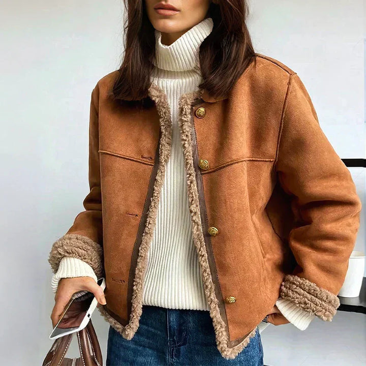 Lila - Shearling Jacke