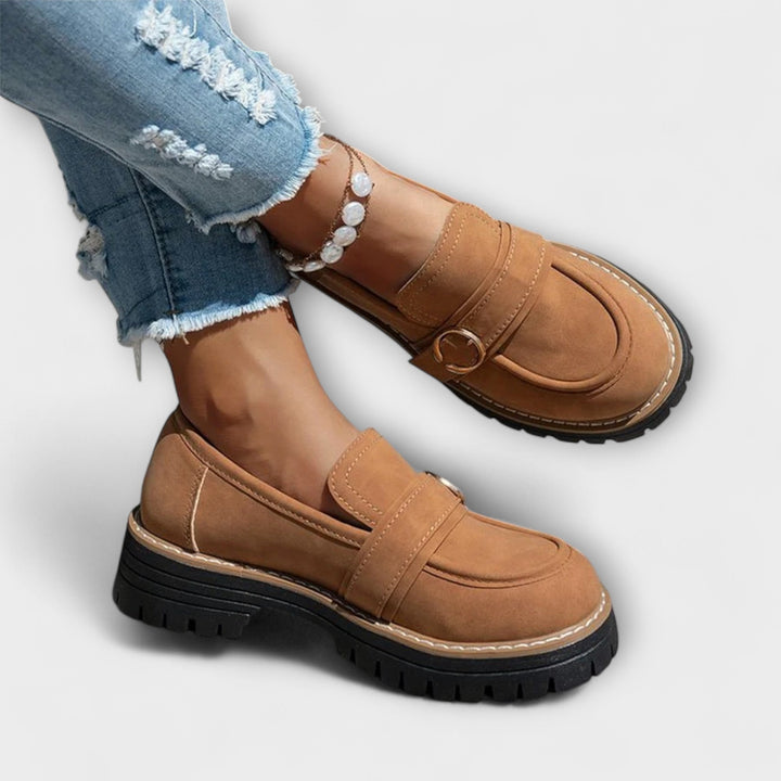 Lora – Casual Loafers mit runder Spitze