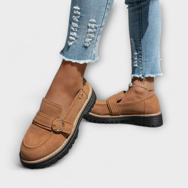 Lora – Casual Loafers mit runder Spitze