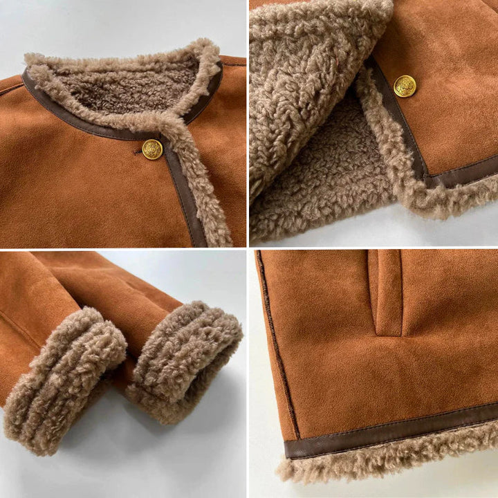 Lila - Shearling Jacke