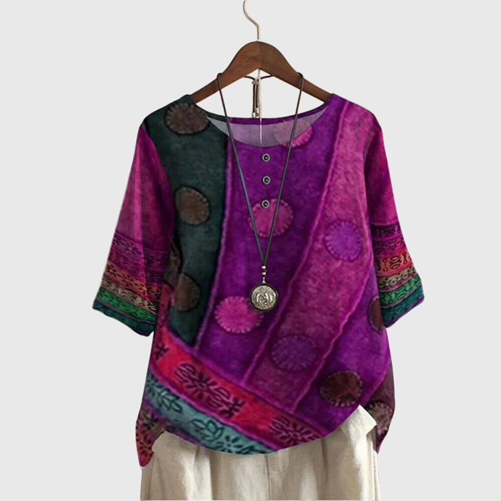 Valarie - Bunter Boho-Top