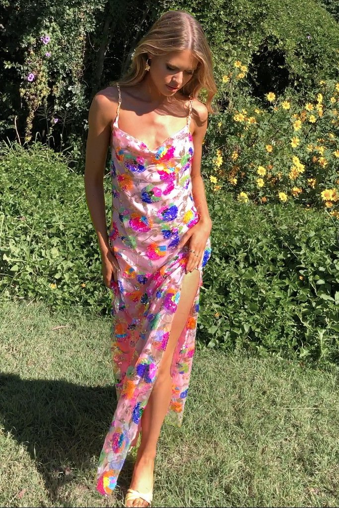 Penelope ™ | Kleid mit Blumenschlitz