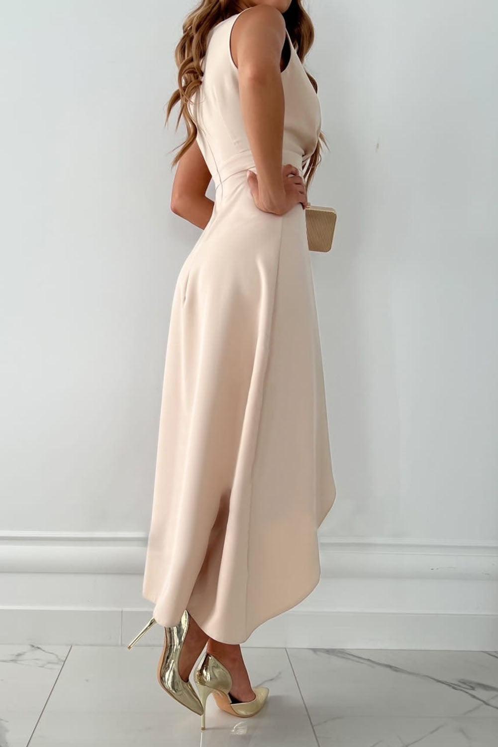 Femke - Wickelkleid mit V-Ausschnitt und Schlitz
