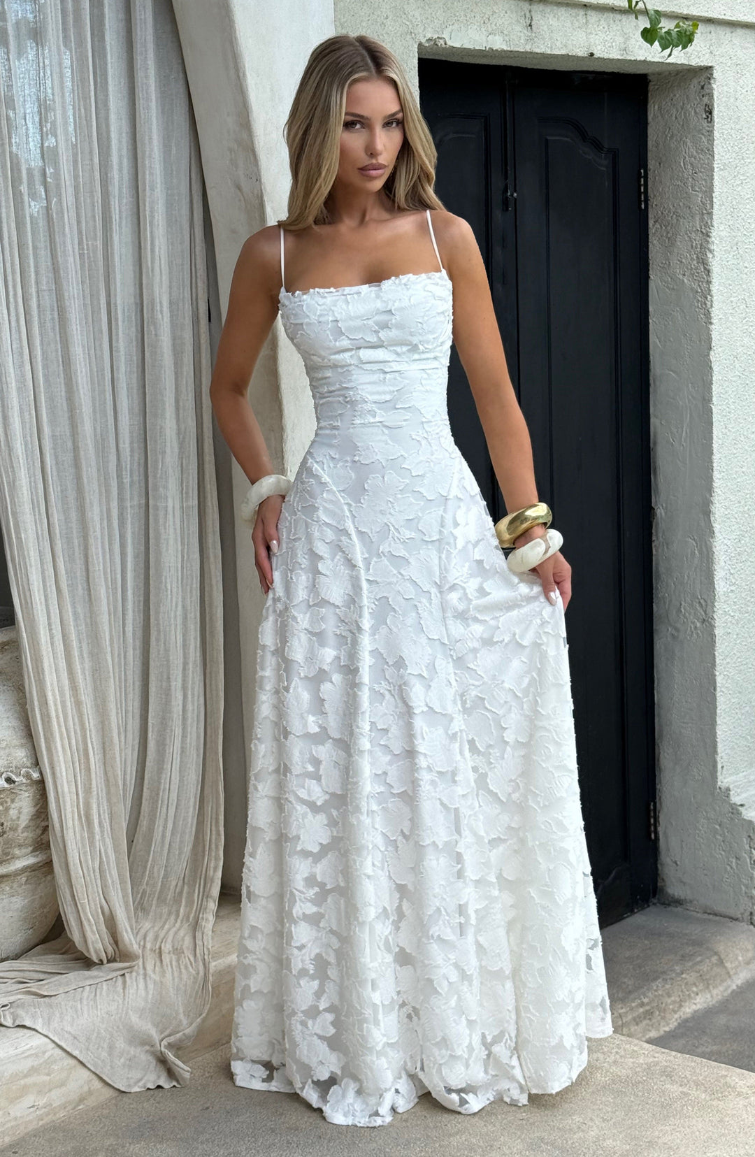 Hebe - Florales Maxikleid