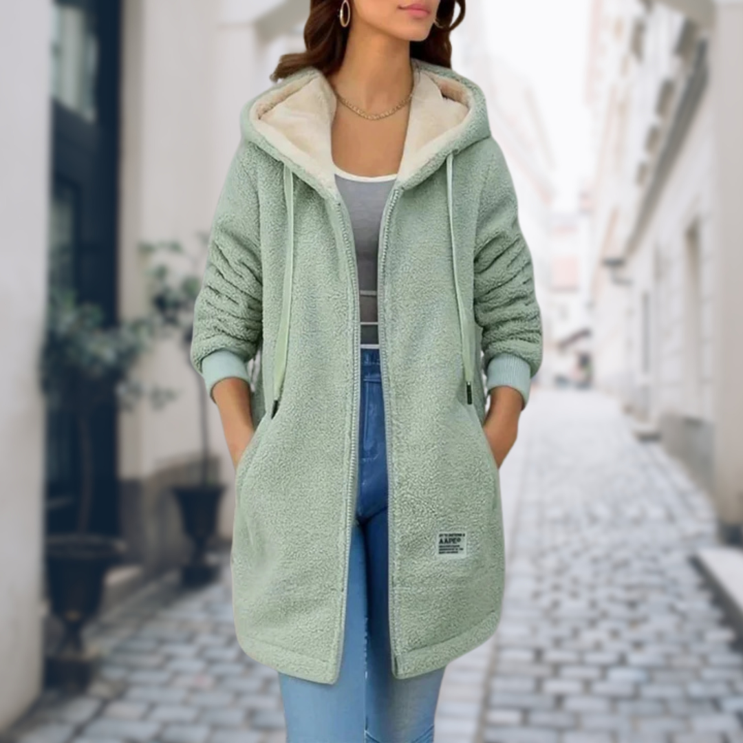 Glenda - Fleecejacke mit Kapuze
