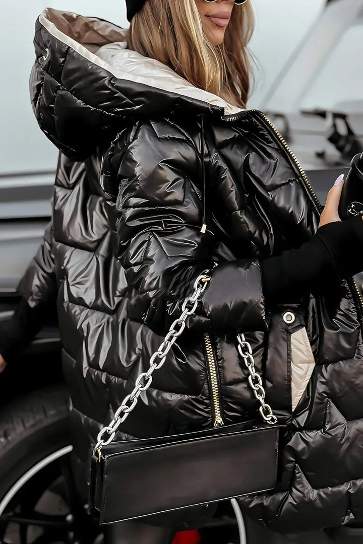 Dena - Stilvolle Winterjacke mit Kapuze und Wattierung