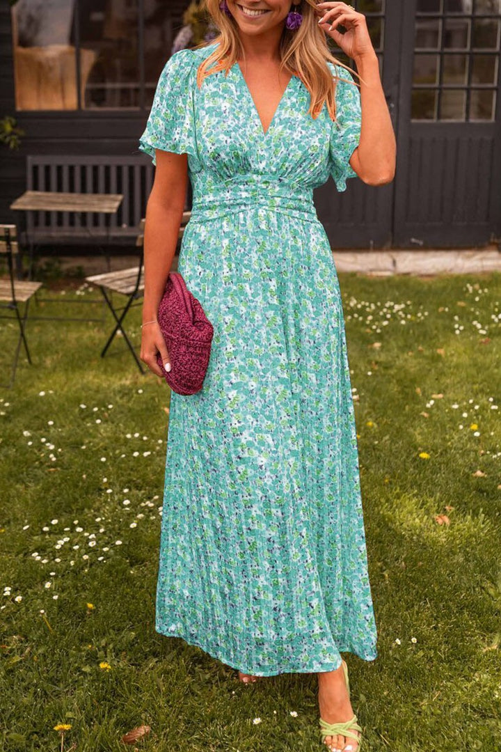 Harlow - Süßes geblümtes Kleid mit V-Ausschnitt