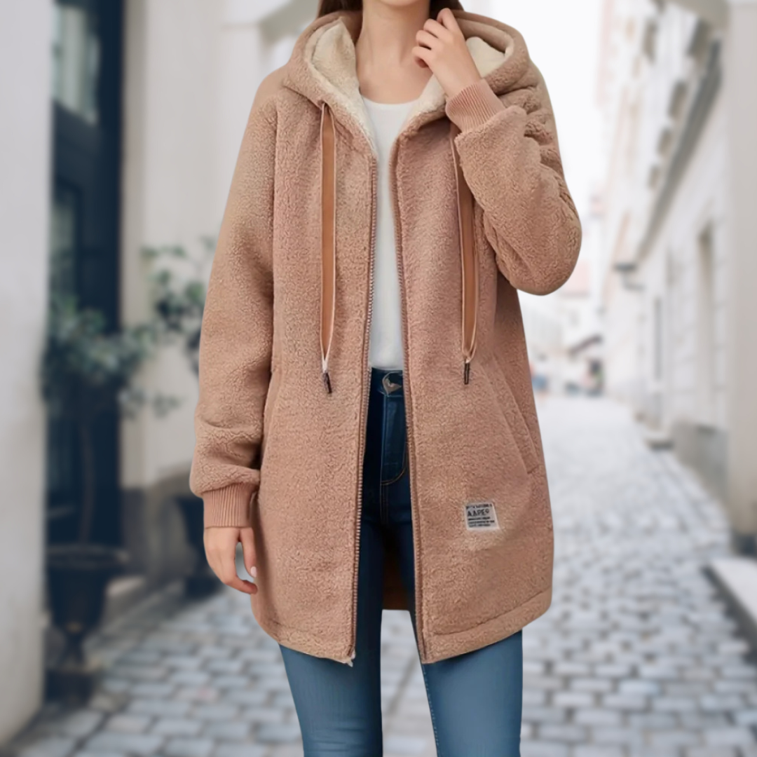 Glenda - Fleecejacke mit Kapuze