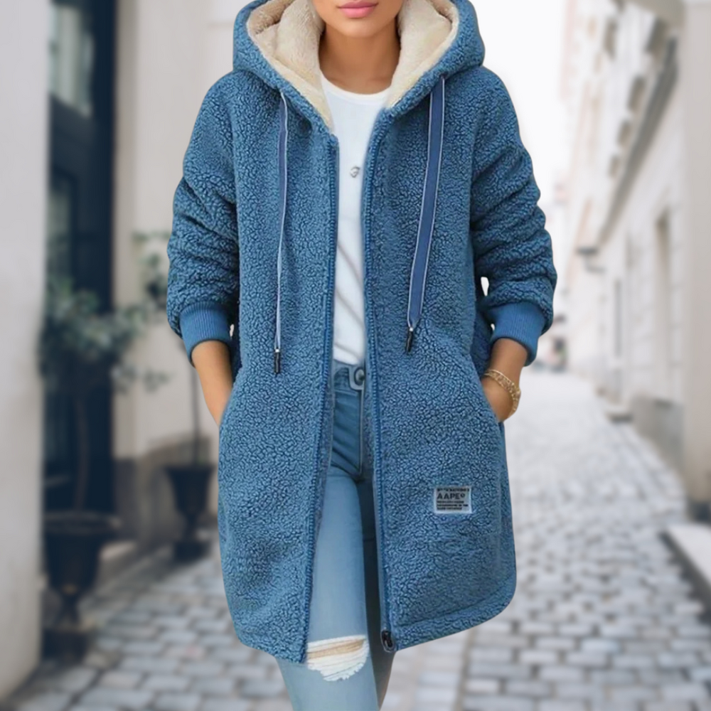 Glenda - Fleecejacke mit Kapuze