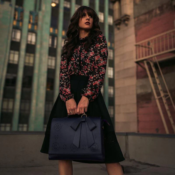 Bernadette – Schleifen-Satchel Handtasche