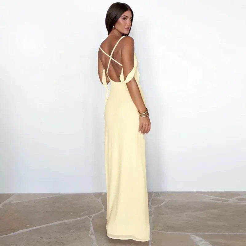 Mae – Maxikleid Zitronenliebe Erblüht