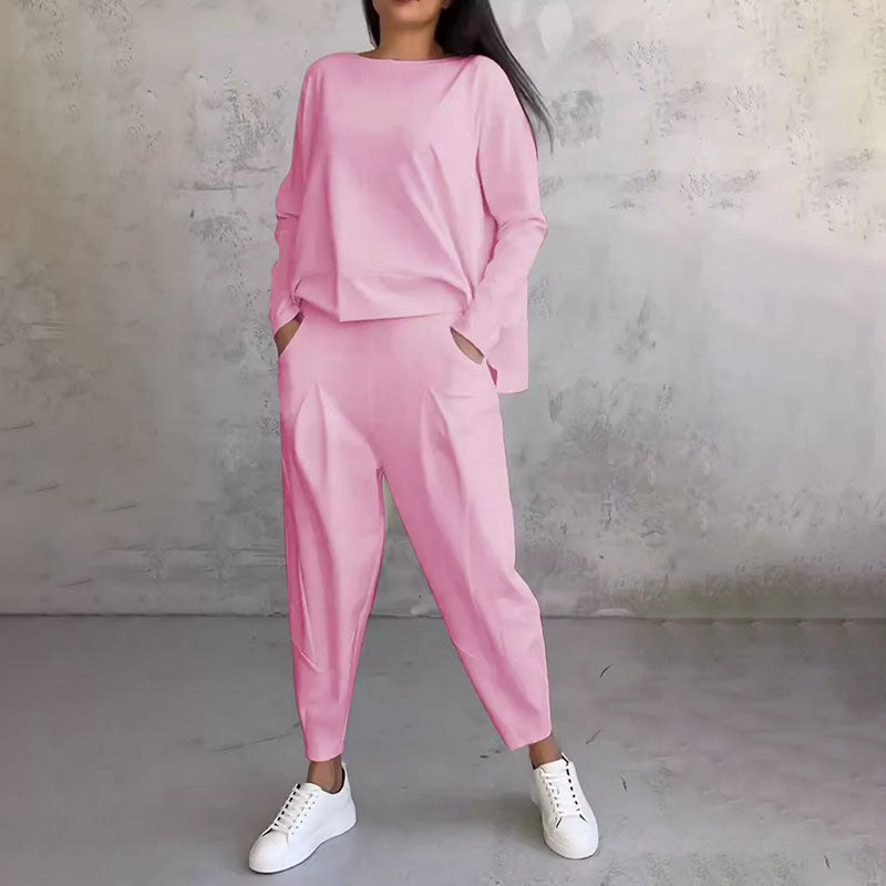 Gemma - Zweiteiliges Set mit langärmligem Oberteil und weiter Hose