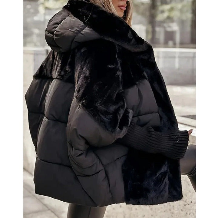 Yohan - Patchwork-Puffer mit Kapuze für Dame
