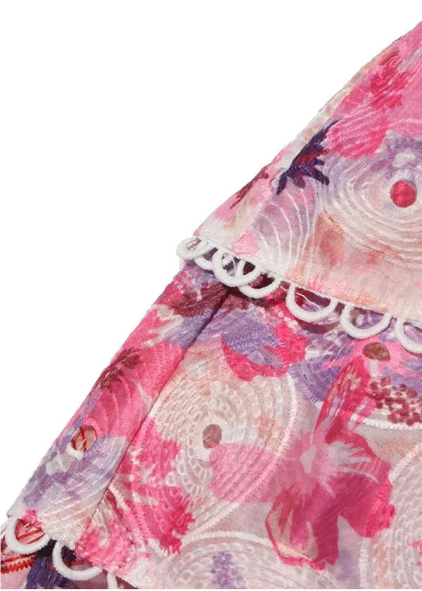 Cecilia | Trägerloses Blumenkleid