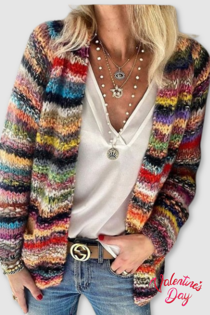 Blondie | Gestreifter Cardigan