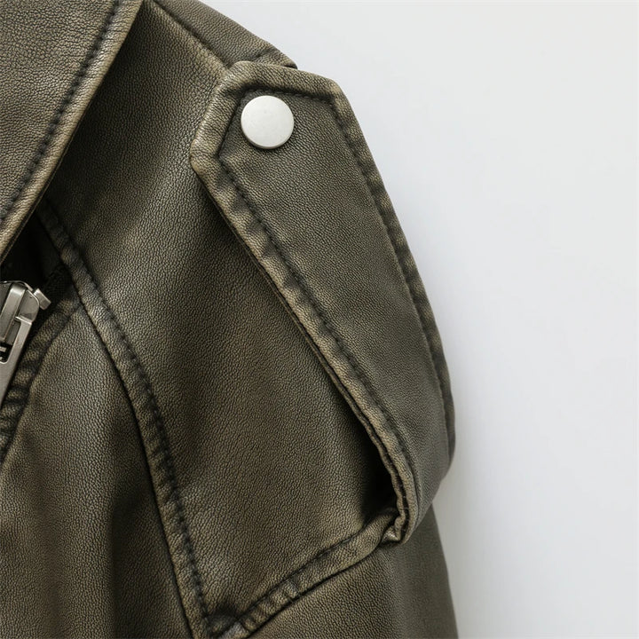 Alva - Leather Jacke